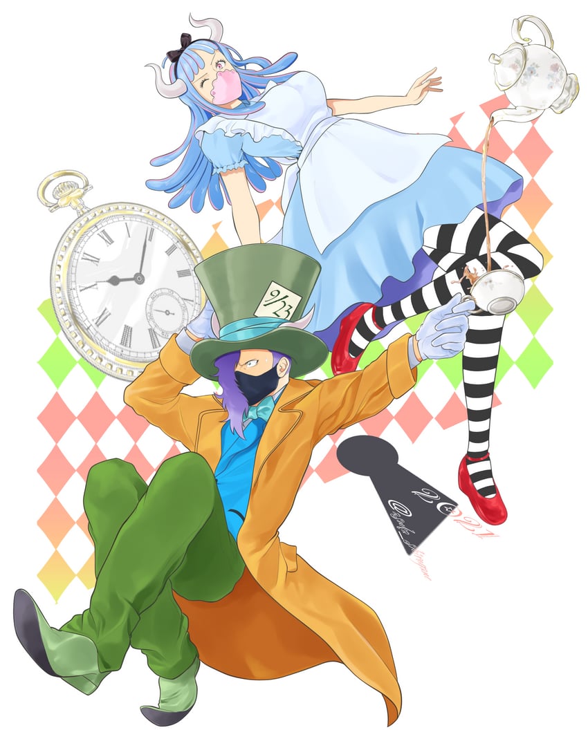 ulti and page one (one piece and 1 more) drawn by asuka_shirogane