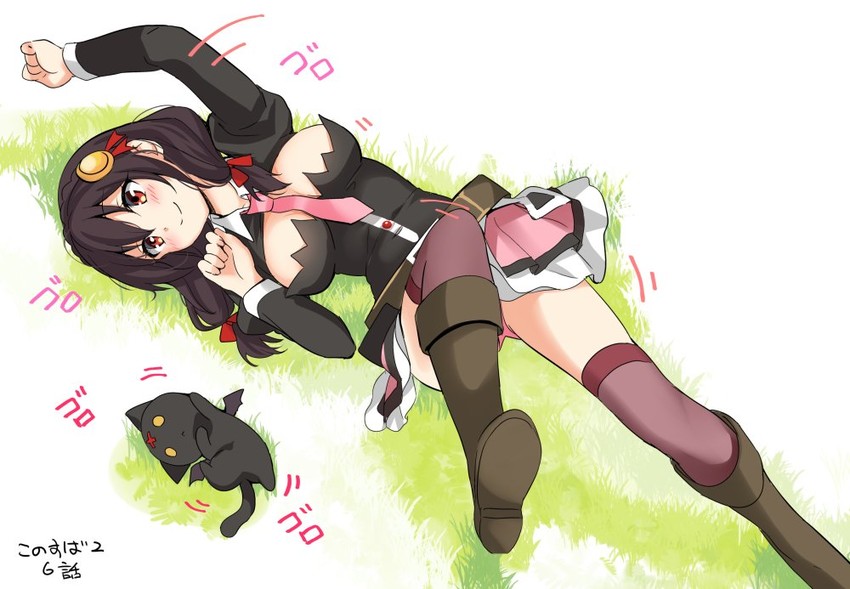 yunyun and chomusuke (kono subarashii sekai ni shukufuku wo!) drawn by taromarun