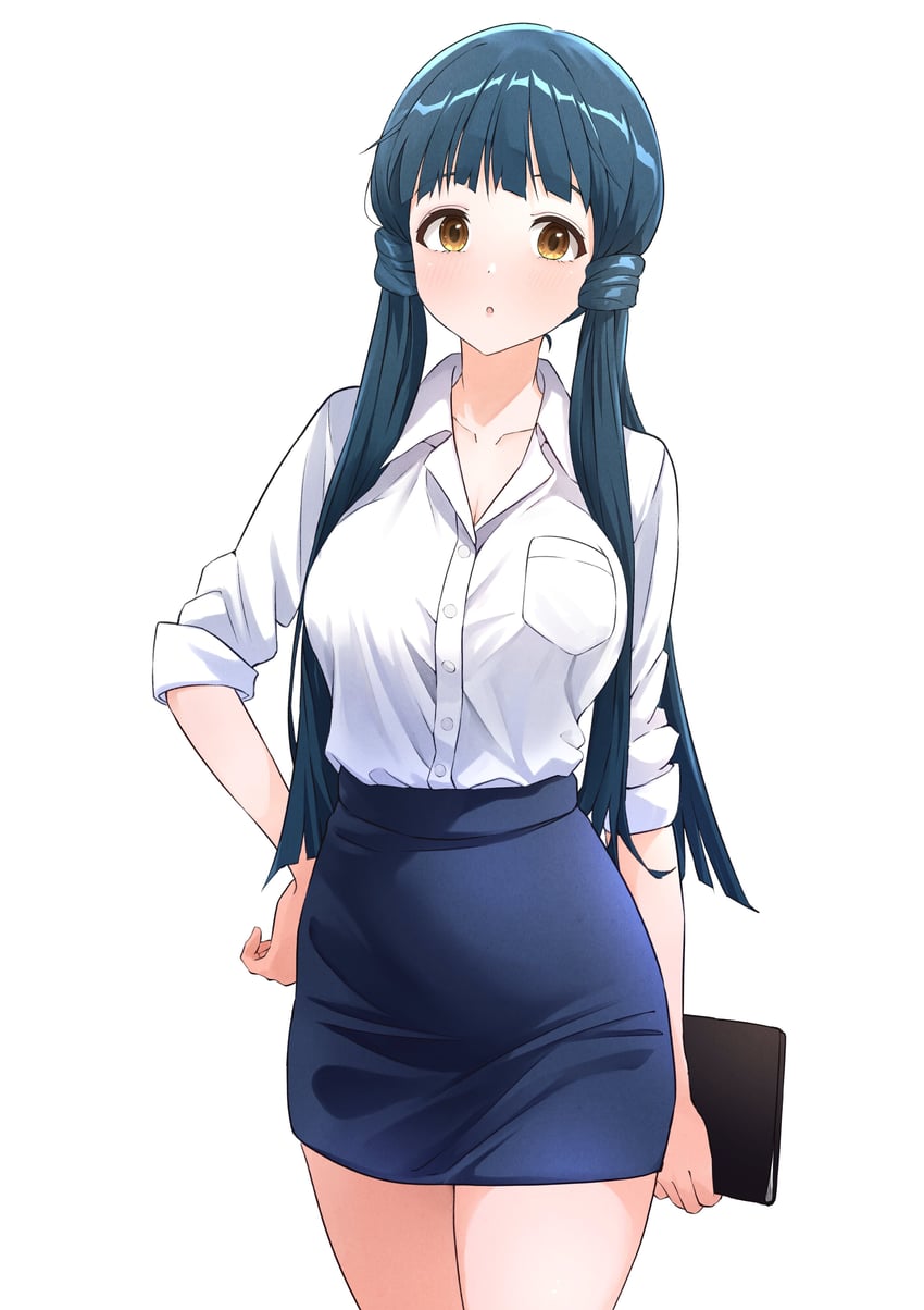 kitakami reika (idolmaster and 1 more) drawn by b1ack_illust