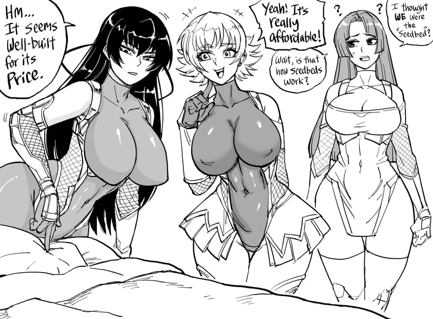 igawa asagi, igawa sakura, and yatsu murasaki (taimanin) drawn by bb_(baalbuddy)