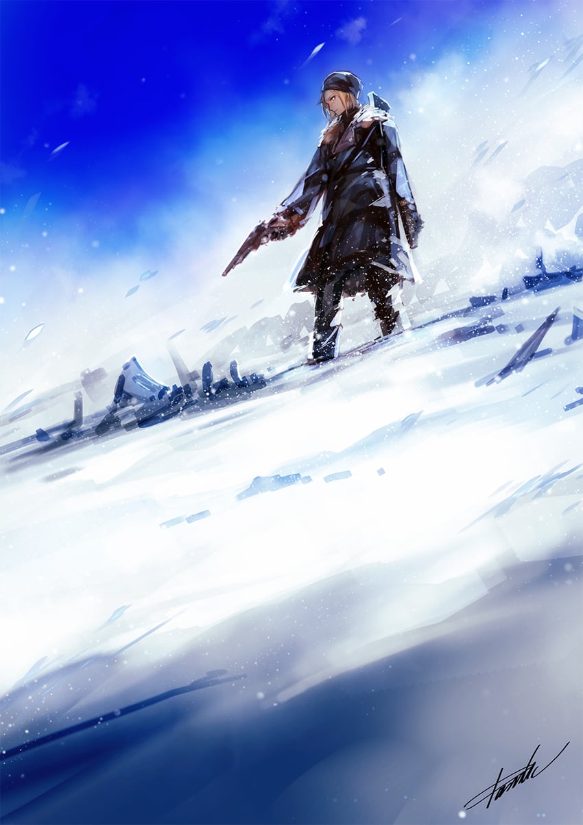prompto argentum (final fantasy and 1 more) drawn by danhu