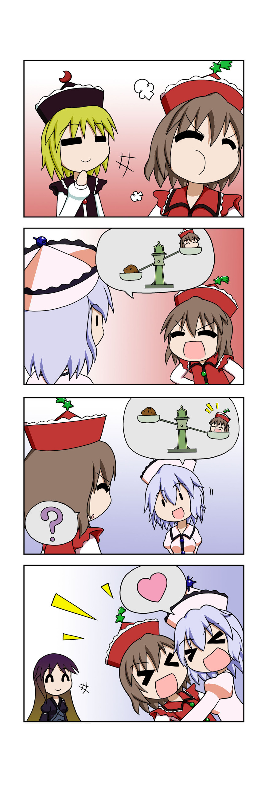 hijiri byakuren, lunasa prismriver, merlin prismriver, and lyrica prismriver (touhou) drawn by rakugaki-biyori