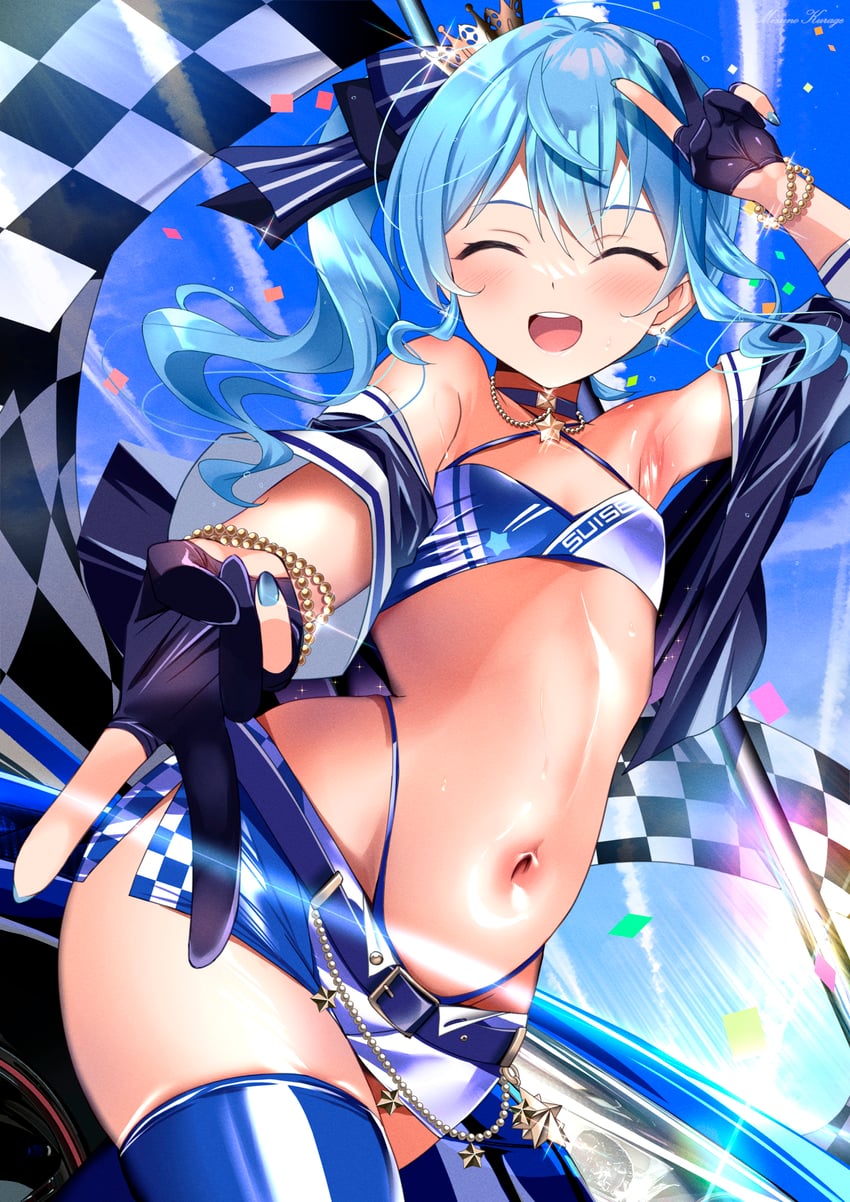 hoshimachi suisei (hololive) drawn by mizuno_kurage