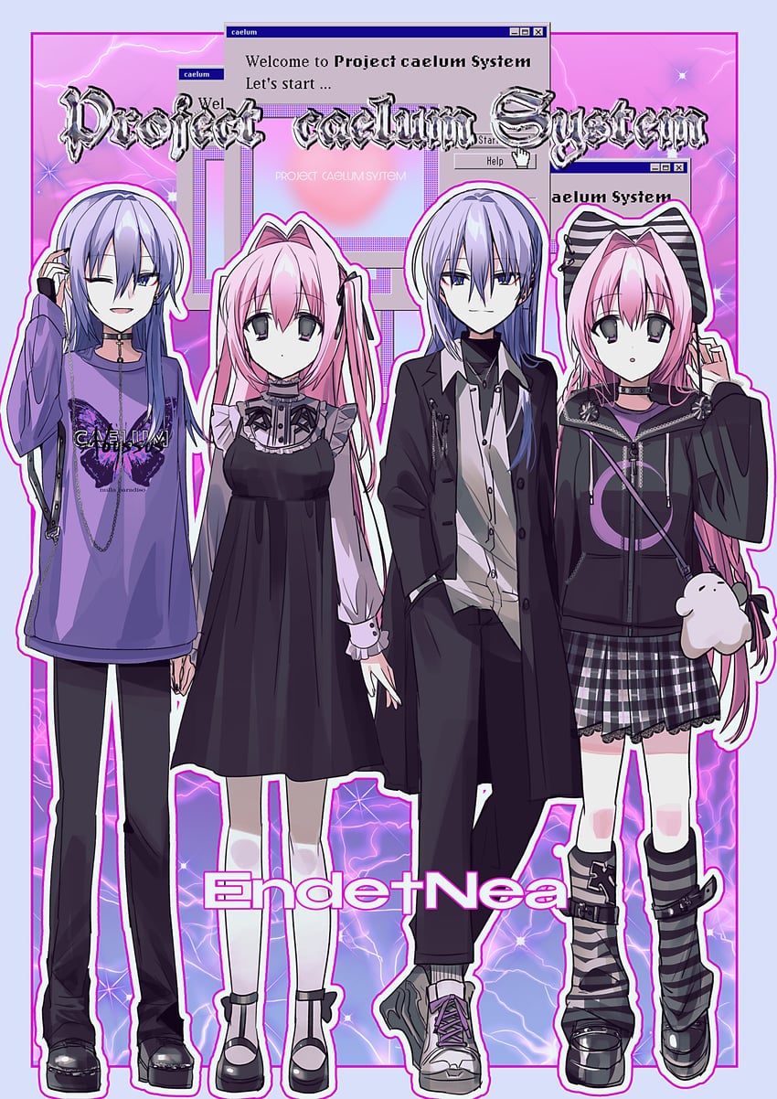 ende and nea (original and 3 more) drawn by chihuri