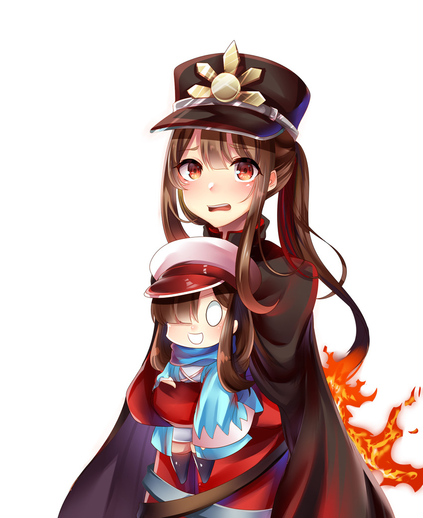 oda nobunaga, oda nobukatsu, and mini nobu (fate and 1 more) drawn by furumiya_neko