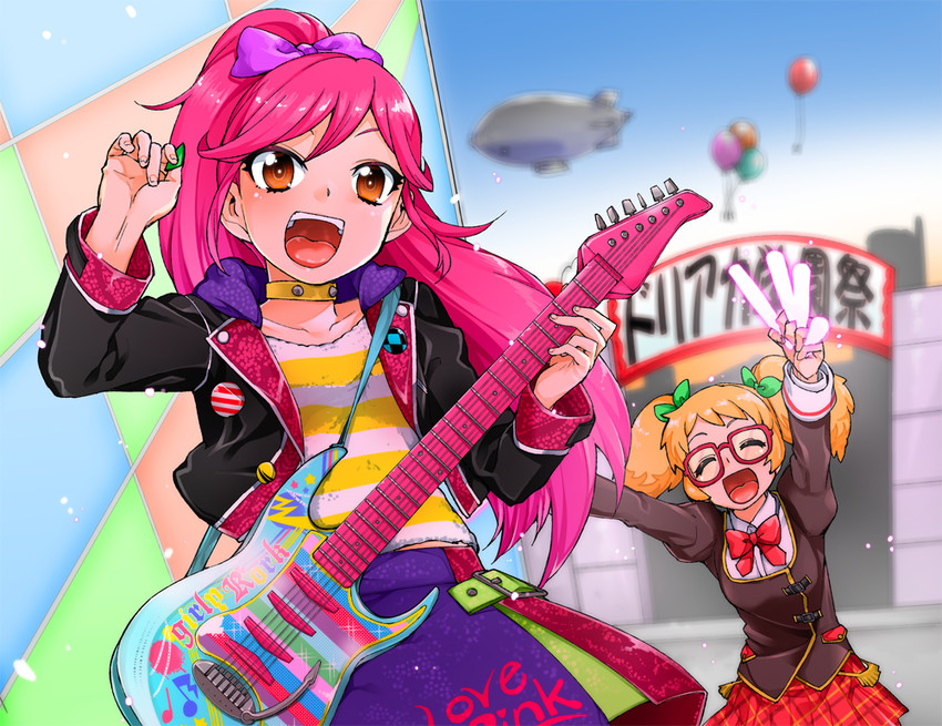 saegusa kii and otoshiro seira (aikatsu!) drawn by akitsuki_itsuki