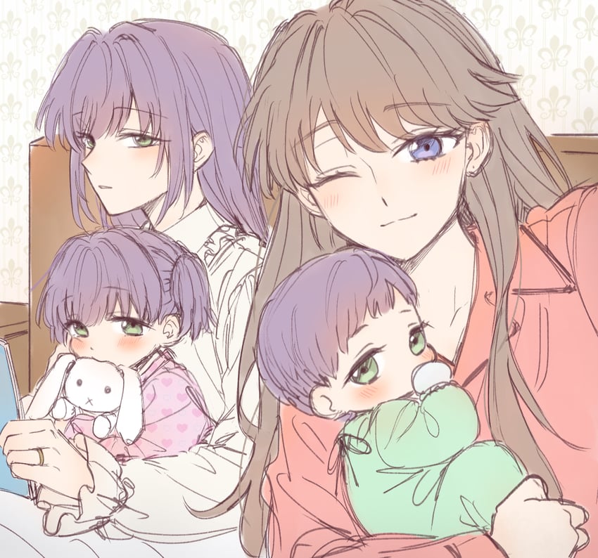 fujishima megumi and otomune kozue (love live! and 1 more) drawn by zenma_trang