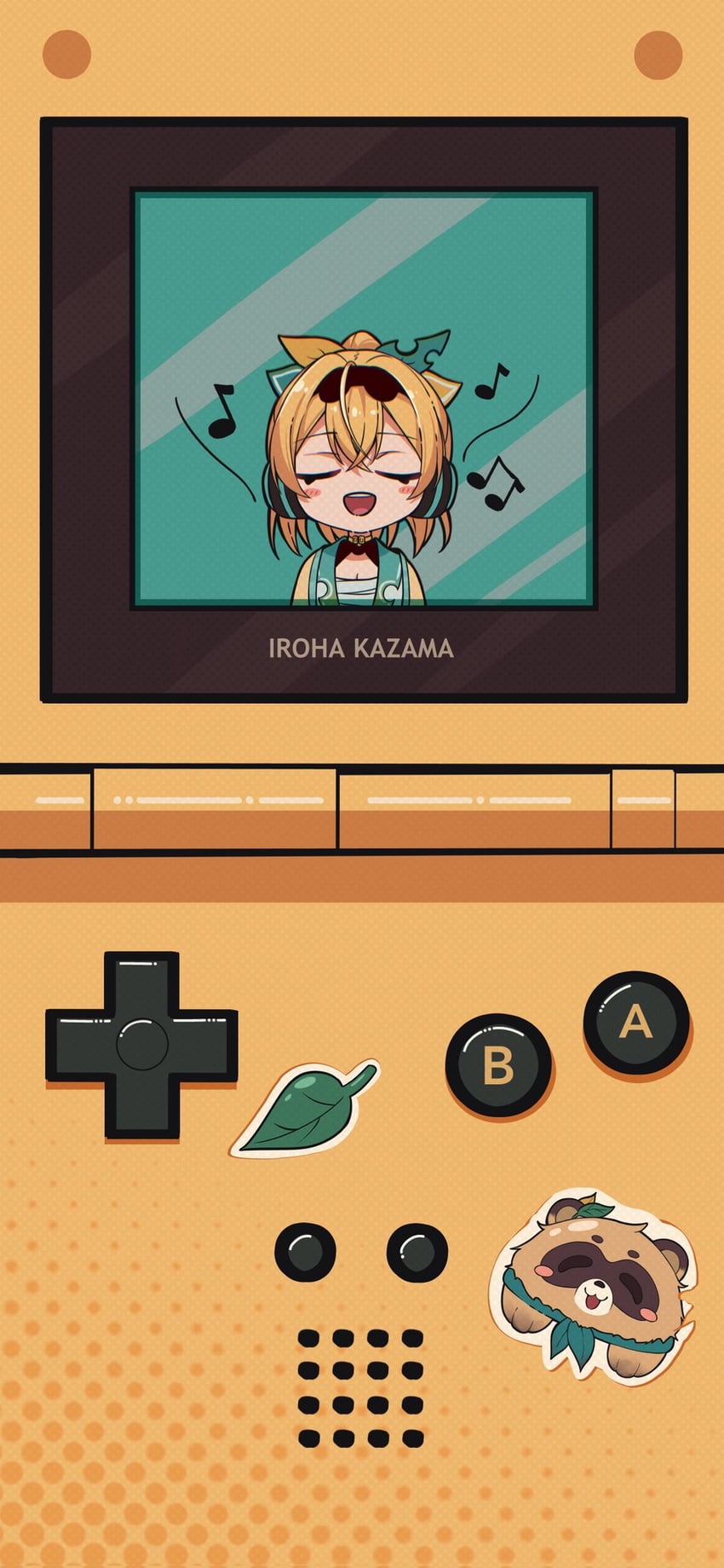 kazama iroha and pokobee (hololive and 1 more) drawn by chameleon_(chameleon0613)
