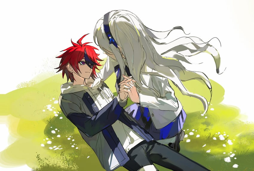 sumino takumi and kashimiya karua (the hundred line -last defense academy-) drawn by binxngchng1