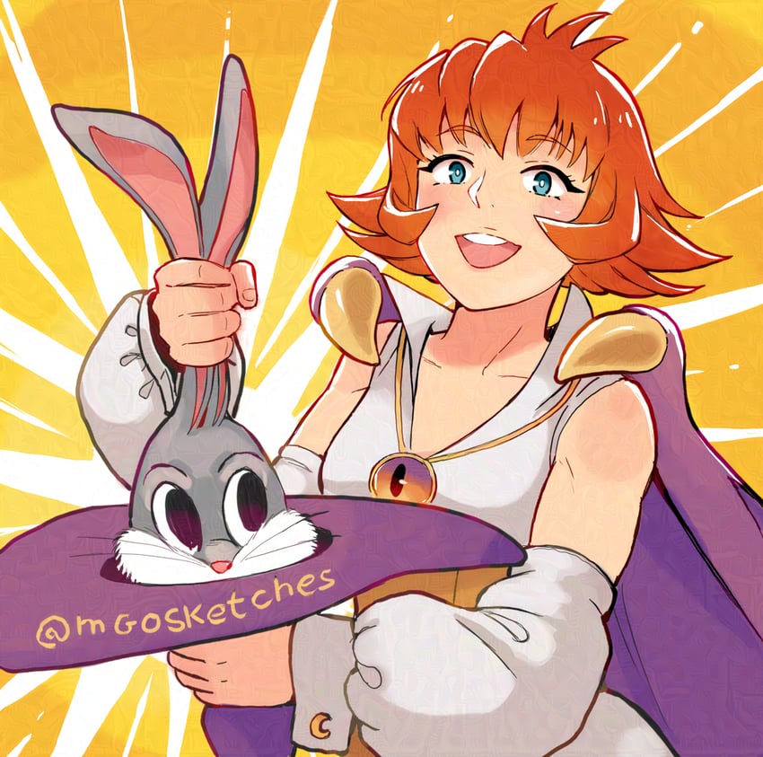 bugs bunny and tabasa (looney tunes and 1 more) drawn by mango_(mgosketches)