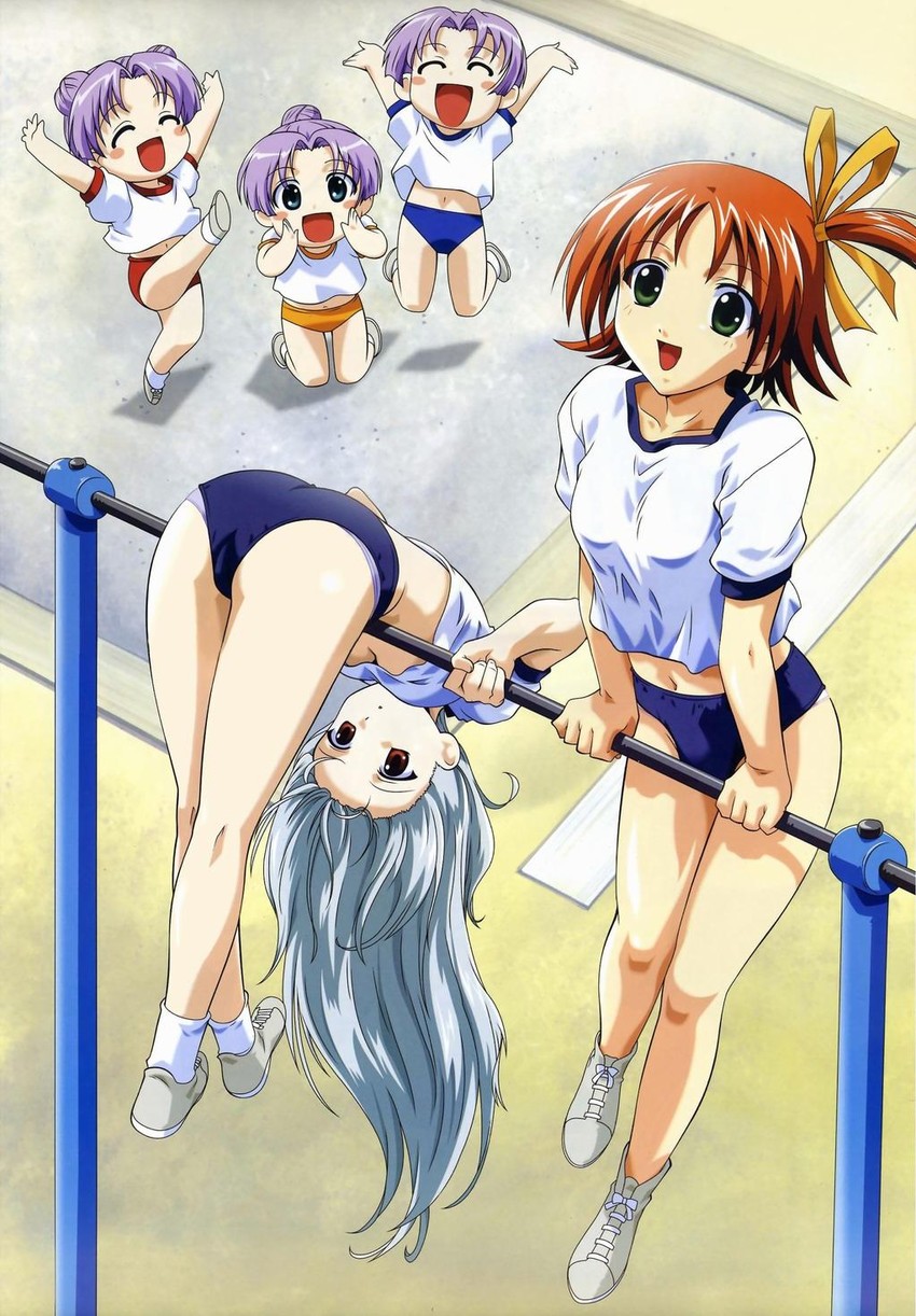 sanada momen, kuki-sama, soushi, oushi, and koushi (megami magazine and 1 more) drawn by sugimoto_isao and watanabe_mayumi