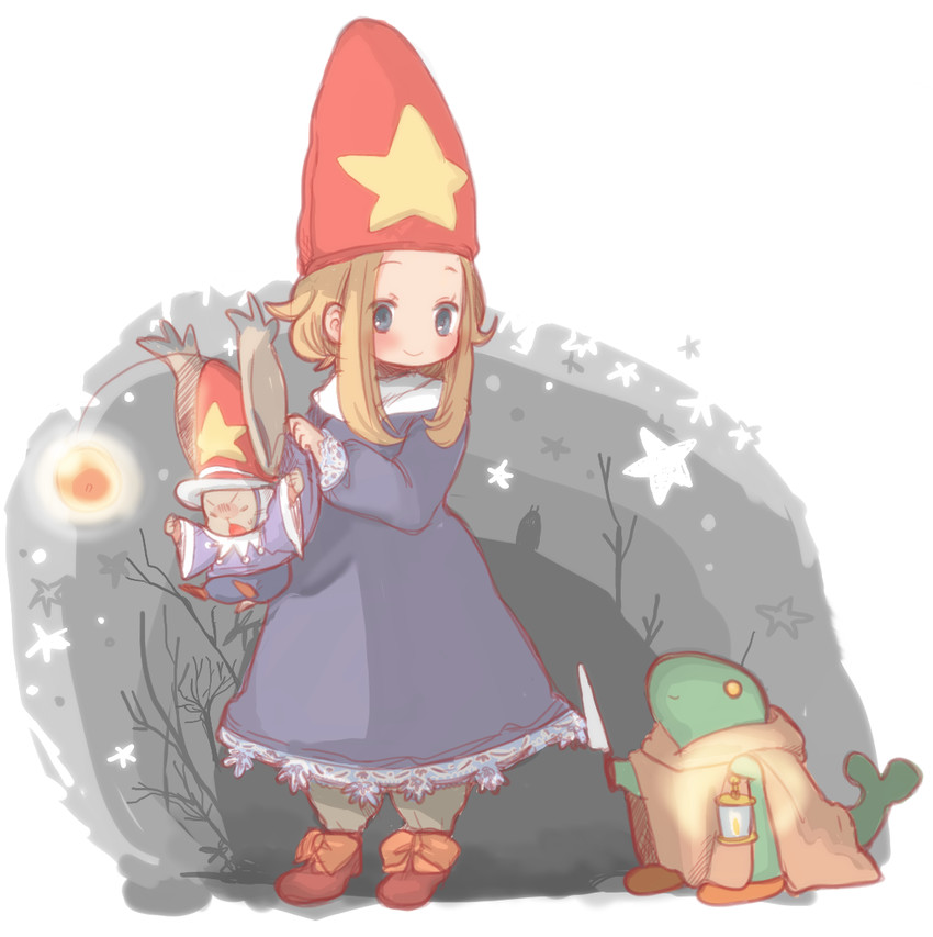 moogle, tonberry, and time mage (final fantasy and 2 more) drawn by kobayakawa_kou