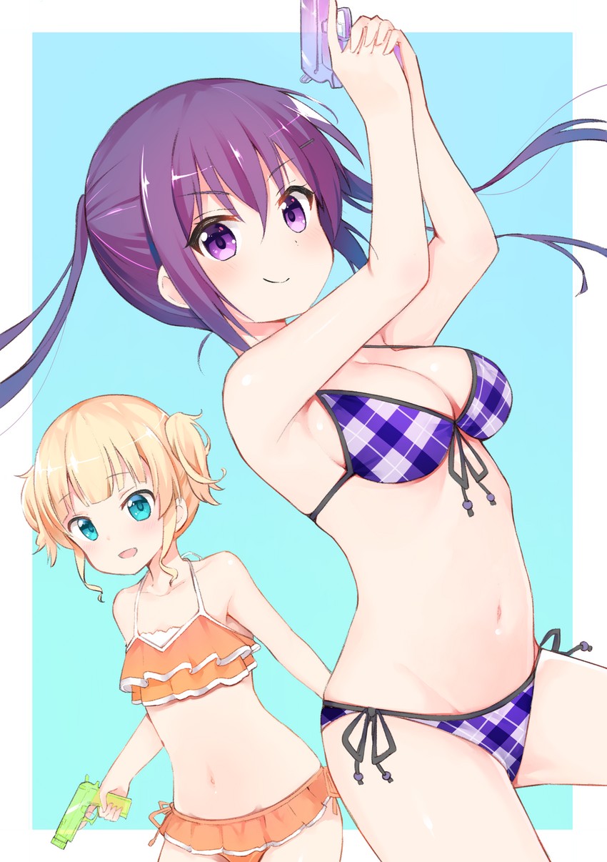 kirima syaro and tedeza rize (gochuumon wa usagi desu ka?) drawn by kerun