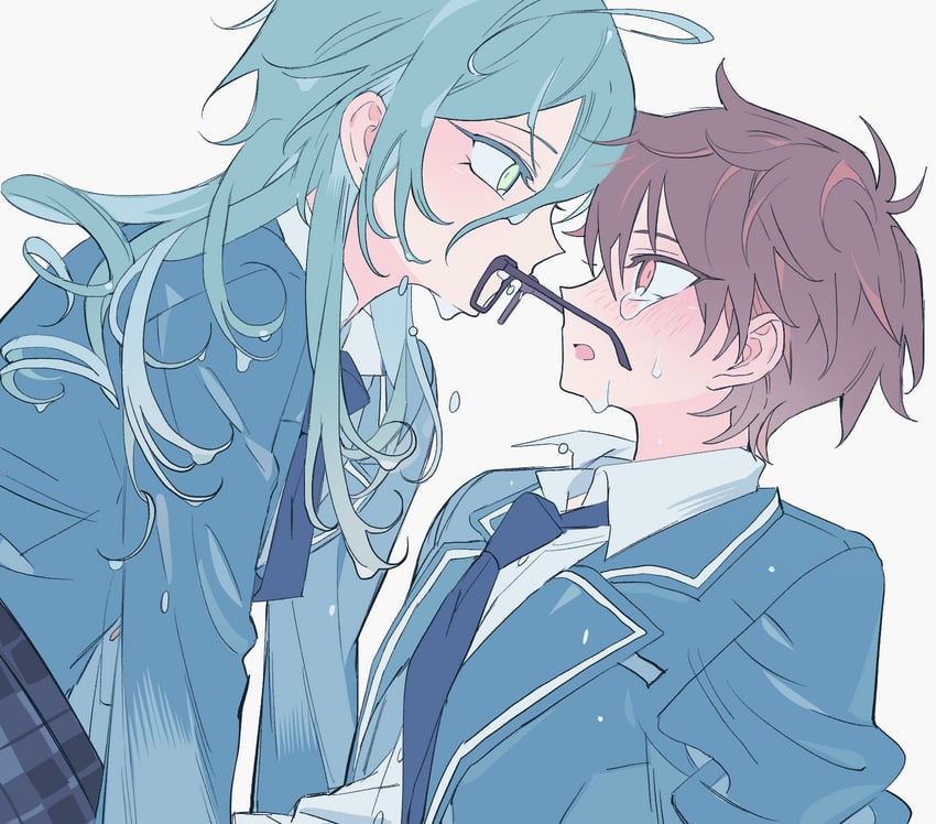 morisawa chiaki and shinkai kanata (ensemble stars!) drawn by meremero