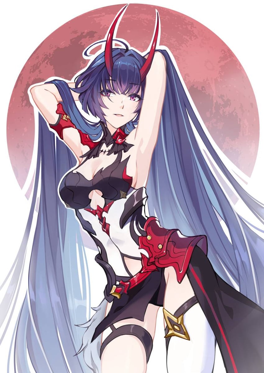 raiden mei (honkai and 1 more) drawn by kai1up