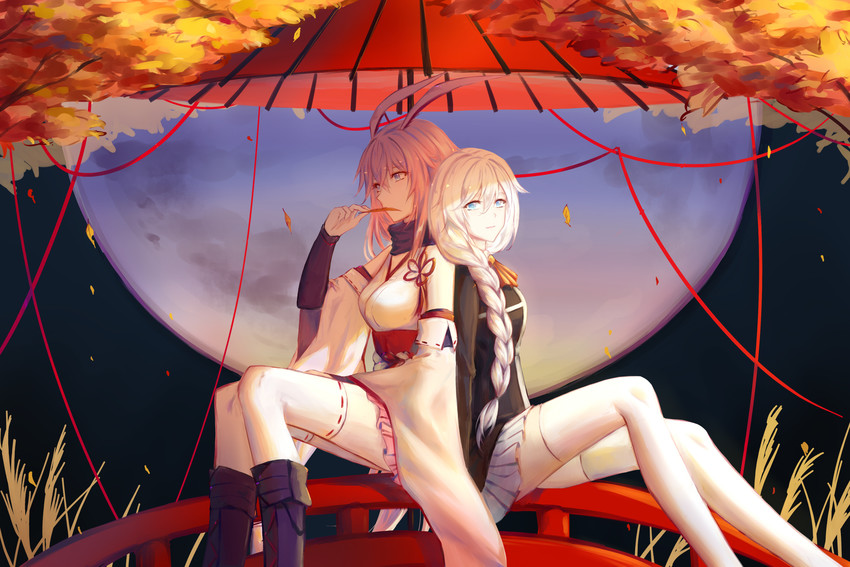 yae sakura and kallen kaslana (honkai and 1 more) drawn by xing_muhen