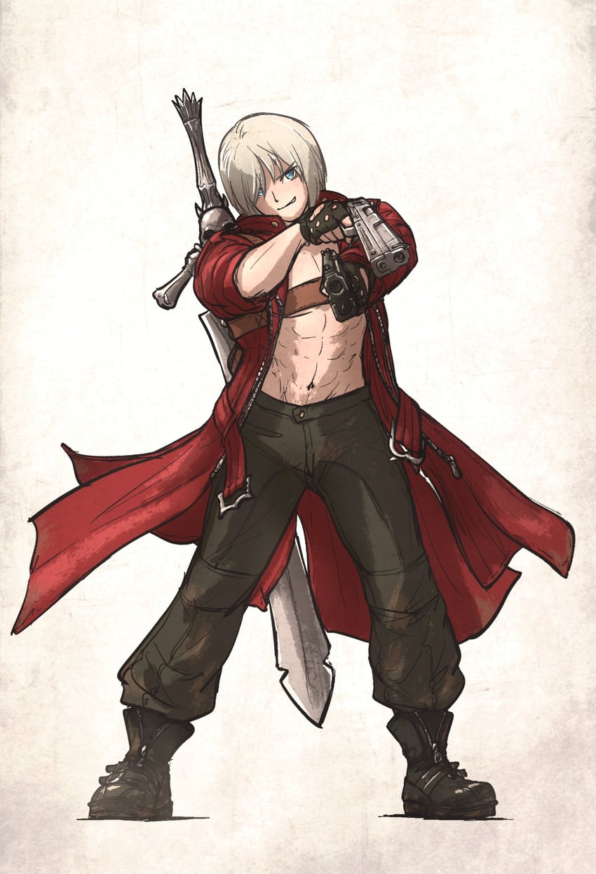 dante (devil may cry and 1 more) drawn by ironlily