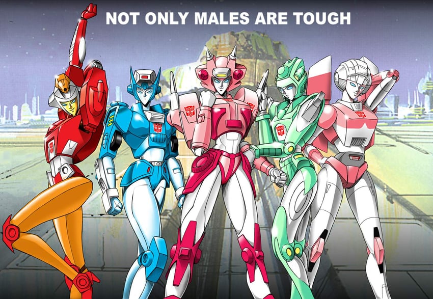 arcee, elita one, chromia, moonracer, and firestar (transformers and 1 more) drawn by wolverine9999