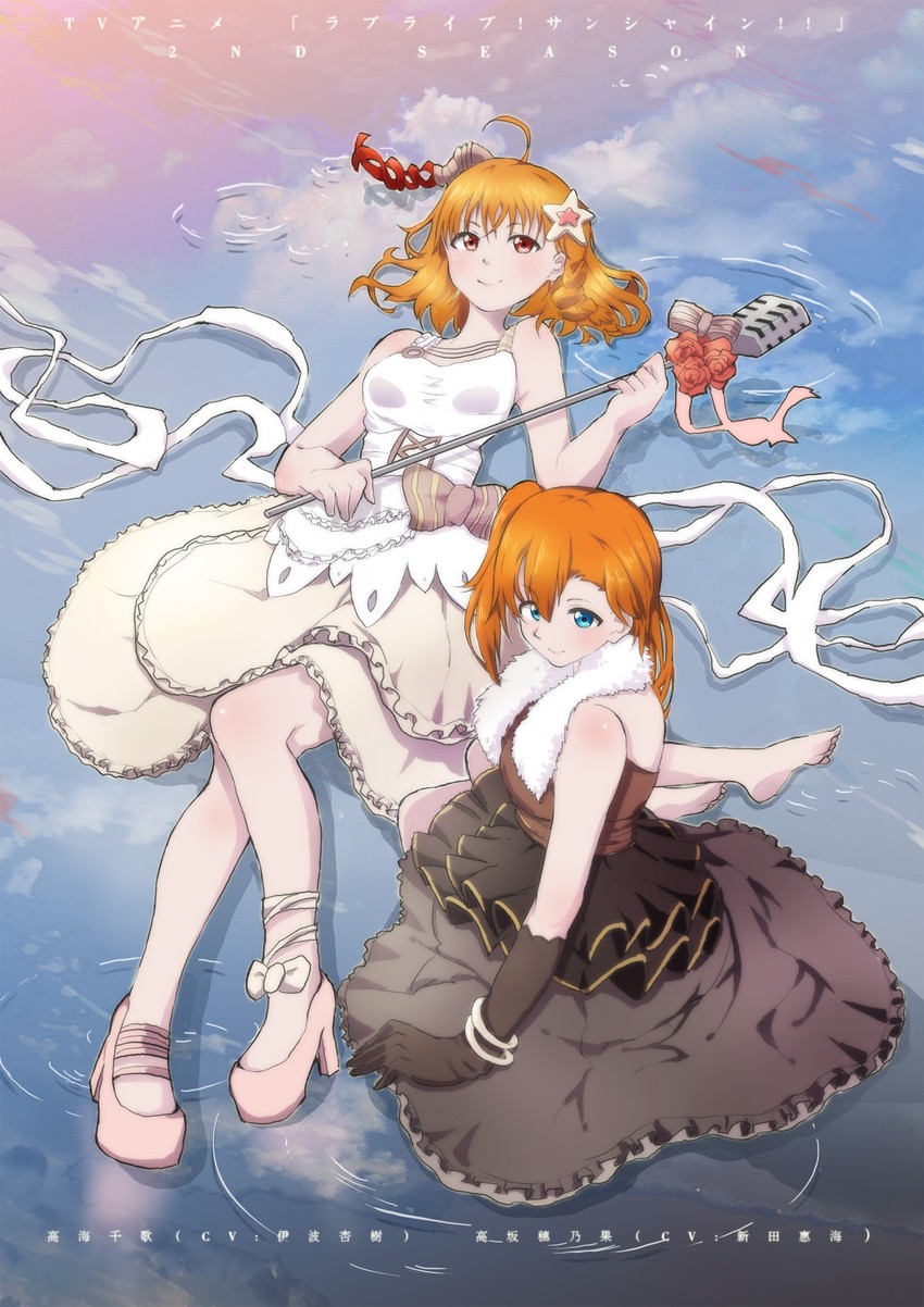 kosaka honoka and takami chika (love live! and 2 more) drawn by childwolf
