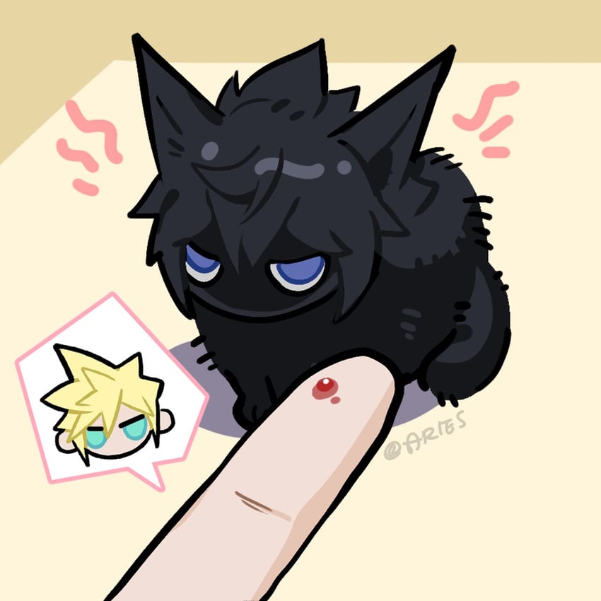 cloud strife and noctis lucis caelum (final fantasy and 2 more) drawn by aries20770321