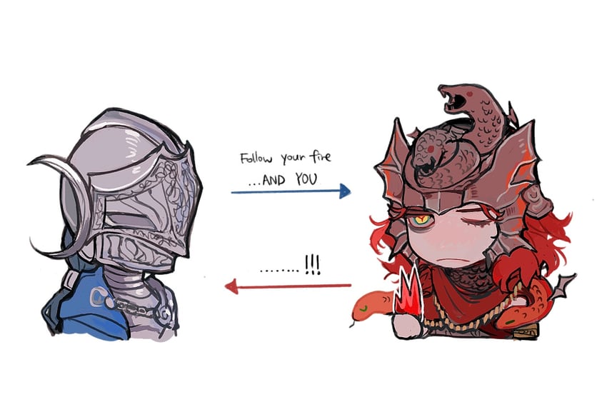 messmer the impaler and rellana twin moon knight (elden ring and 1 more) drawn by rimyzipel