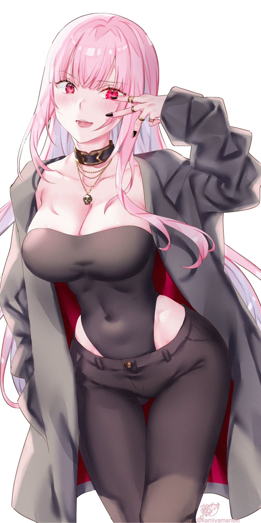 mori calliope (hololive and 1 more) drawn by kamiya_maneki