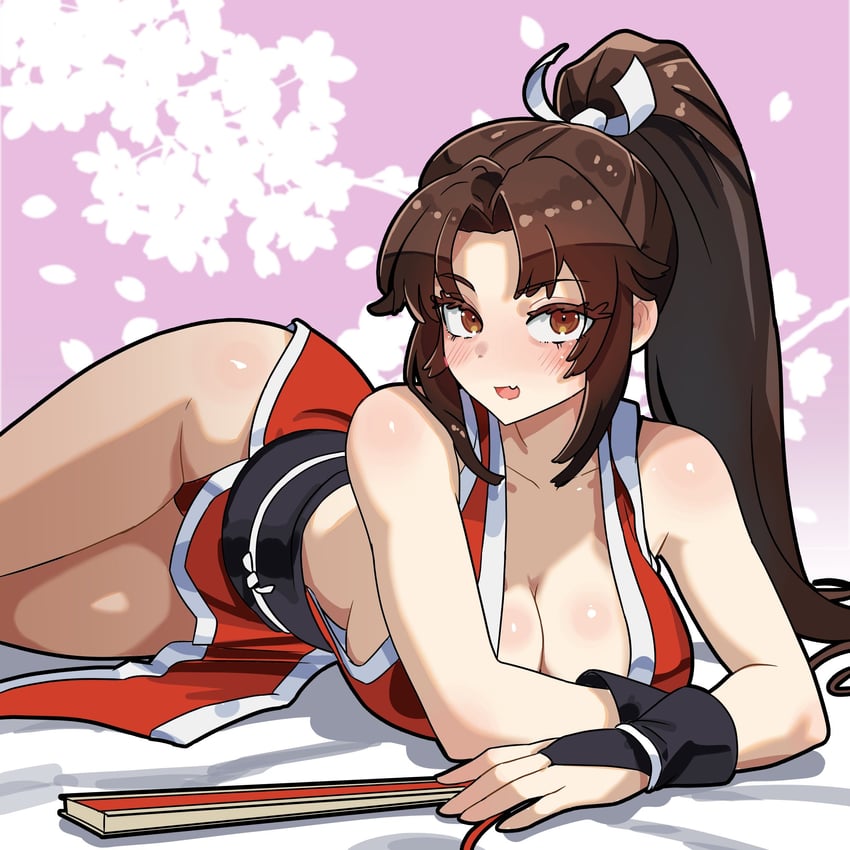 shiranui mai (street fighter and 2 more) drawn by altern8_line