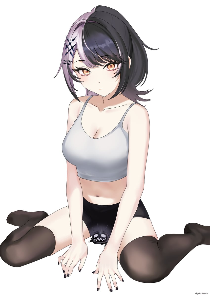 shiori novella and yorick (hololive and 1 more) drawn by gototo_touma