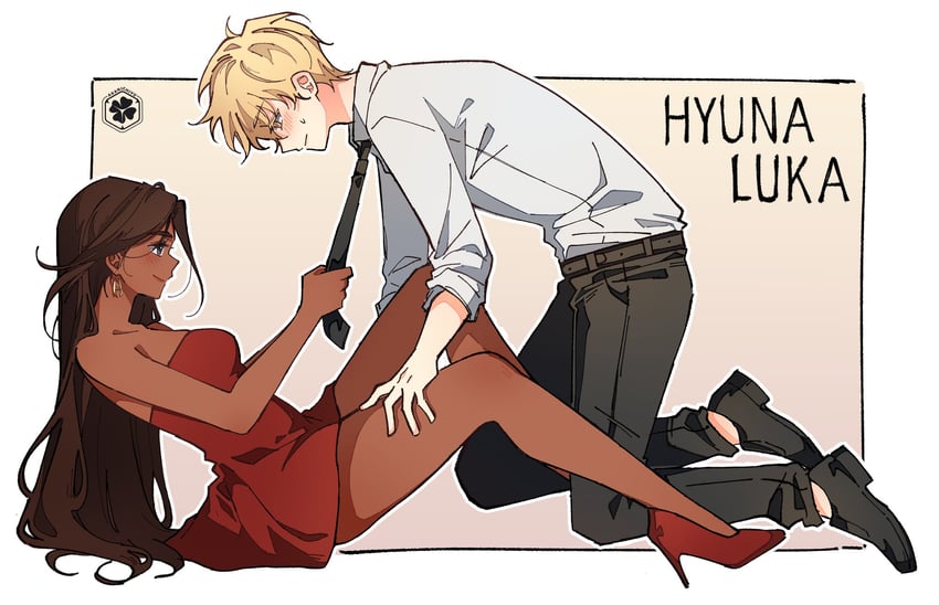 luka and hyuna (alien stage) drawn by akanichiyu