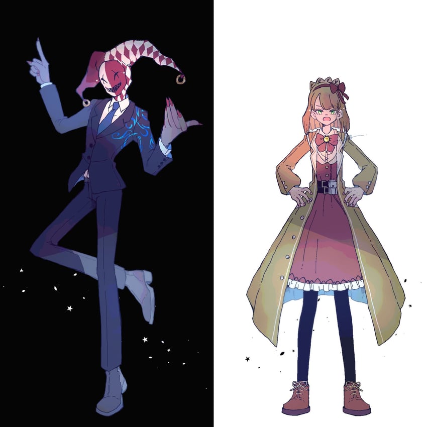 tiphereth a and oswald (project moon and 1 more) drawn by nito