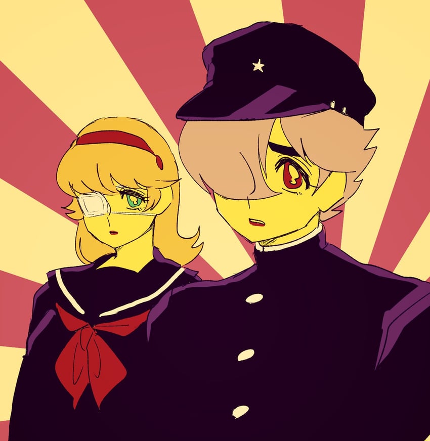 francoise arnoul and shimamura joe (cyborg 009) drawn by y02skman