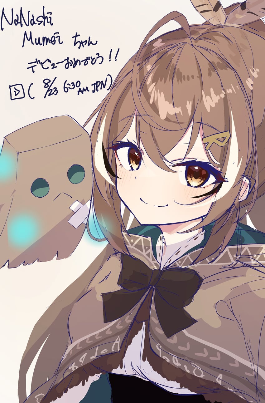 nanashi mumei and friend (hololive and 1 more) drawn by inaba_reito