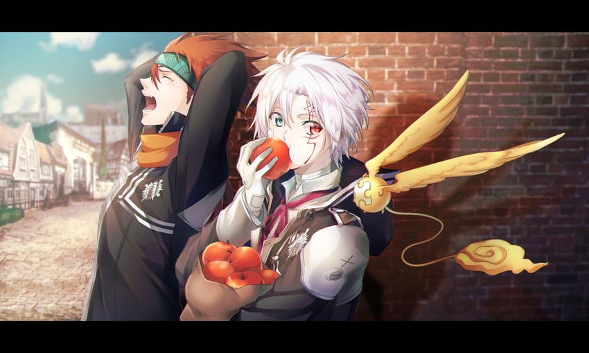 allen walker, lavi, and timcanpy (d.gray-man) drawn by fukuzawa_yukichi_(egoist867)