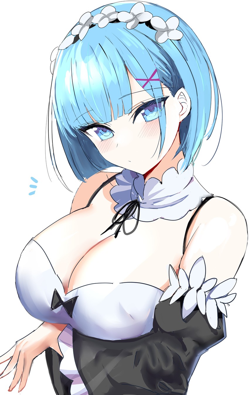 rem (re:zero kara hajimeru isekai seikatsu) drawn by hanasaka_houcha
