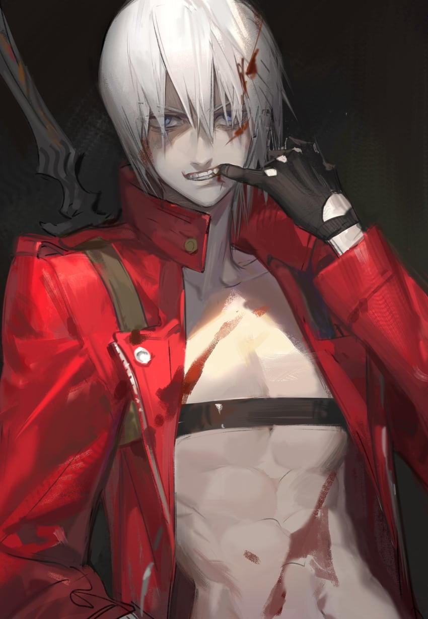 dante (devil may cry and 1 more) drawn by lin09