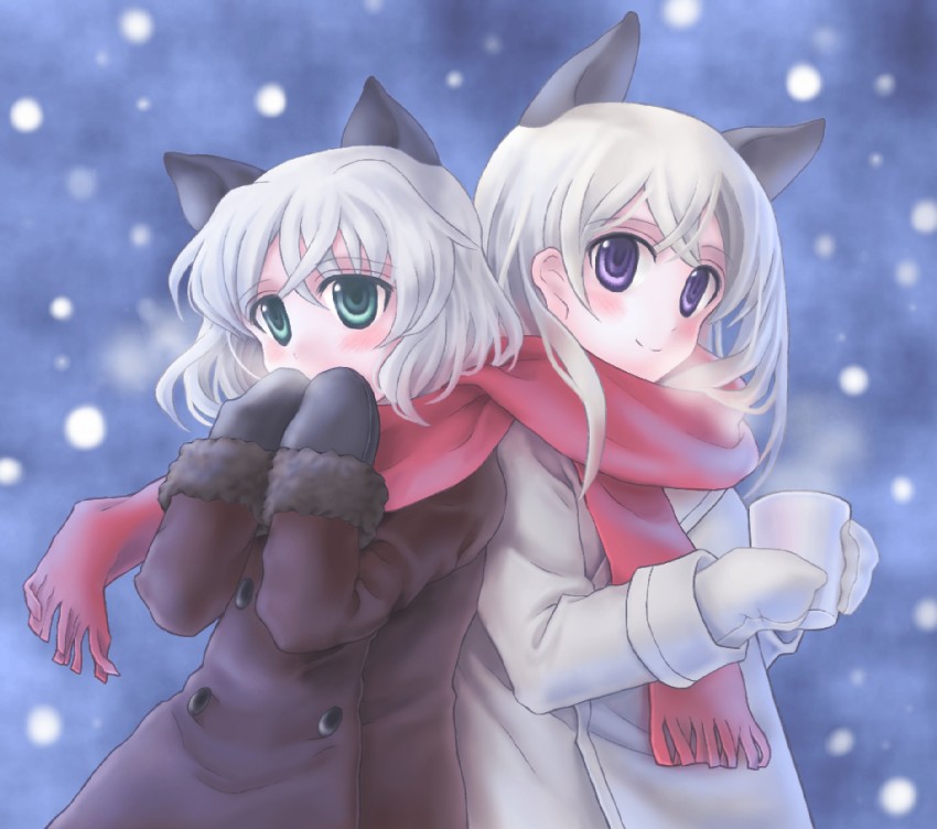 sanya v. litvyak and eila ilmatar juutilainen (world witches series and 1 more) drawn by porocha