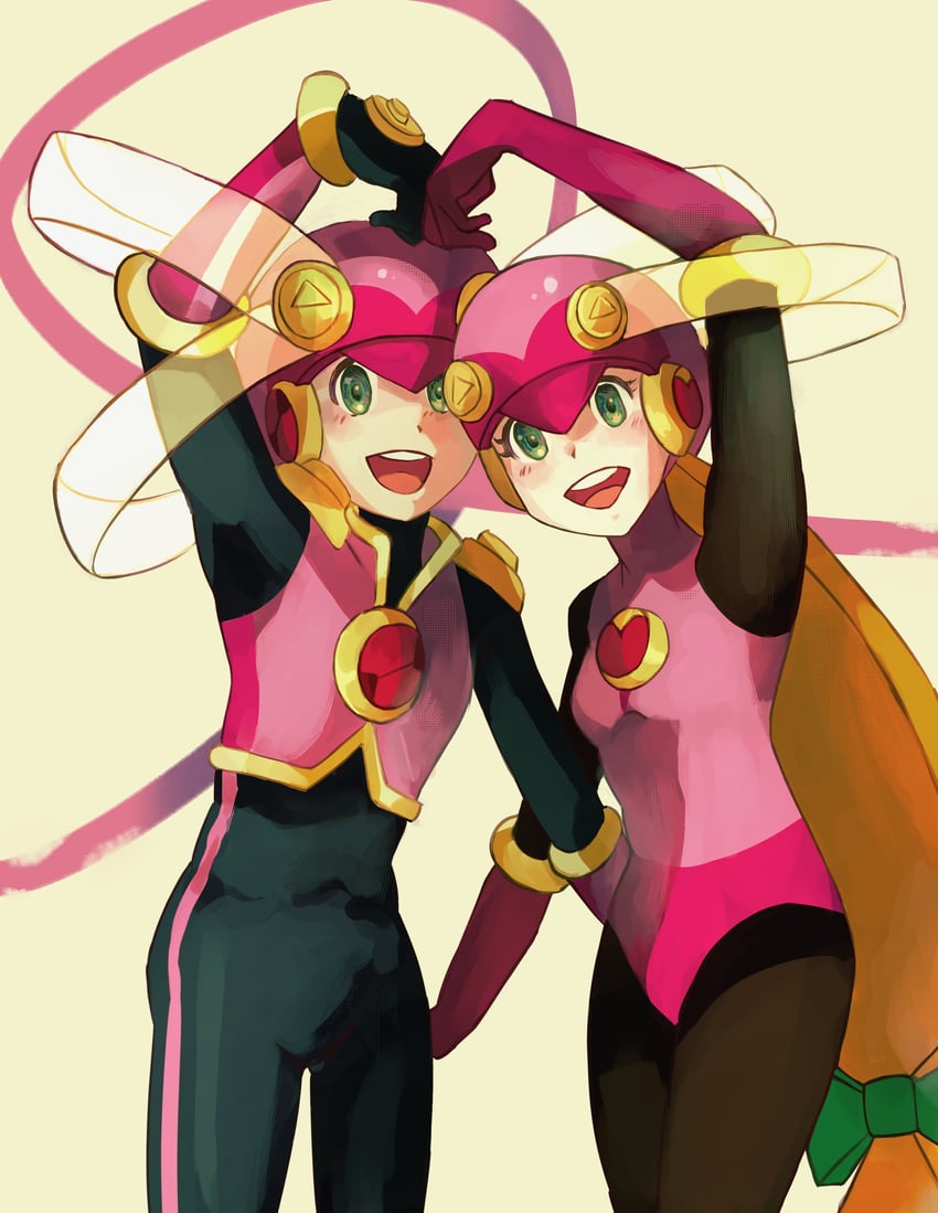 megaman.exe and roll.exe (mega man and 2 more) drawn by mayaontherapy