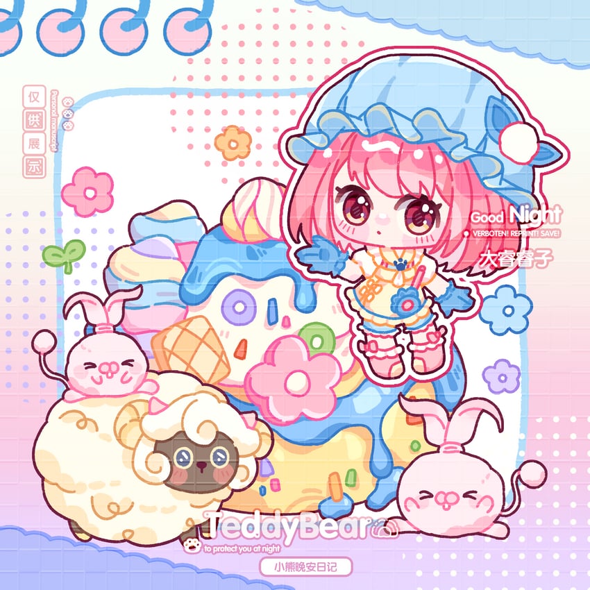 bye-bye dust and blushbunny (nikki and 1 more) drawn by dadada_ruzi