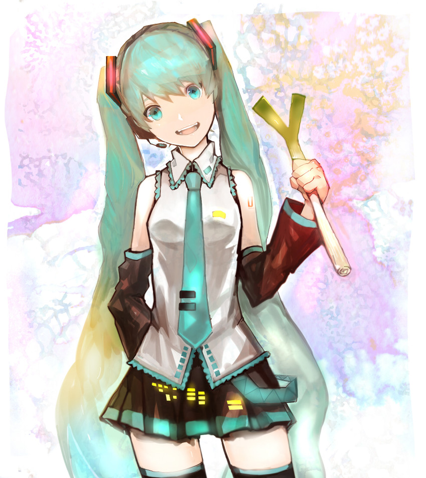 hatsune miku (vocaloid) drawn by mokotan