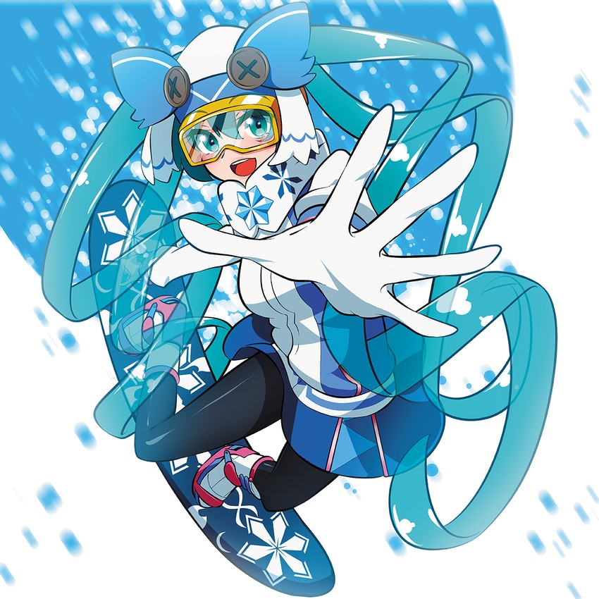 hatsune miku and yuki miku (vocaloid and 1 more) drawn by mythless