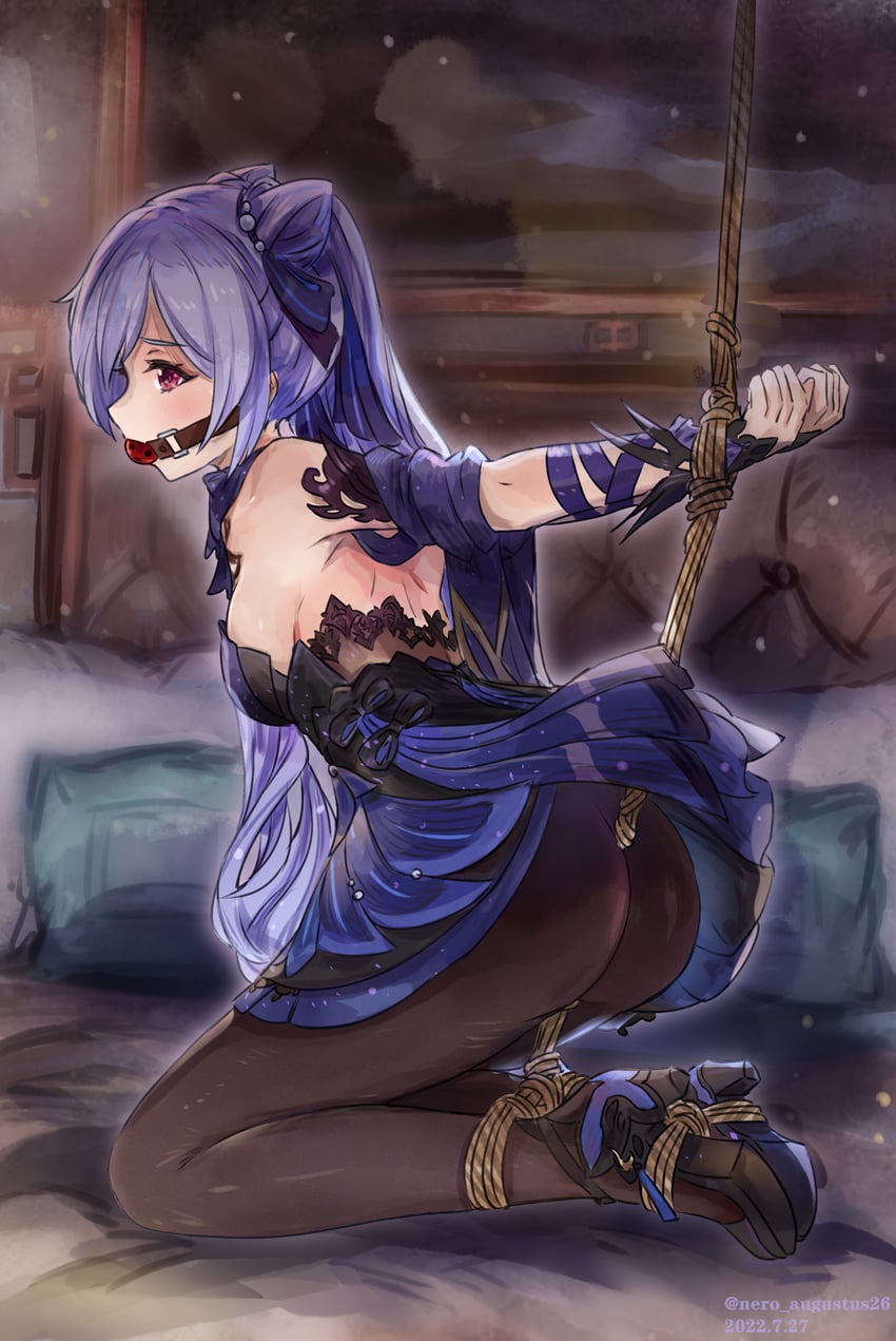 keqing (genshin impact) drawn by nero_augustus