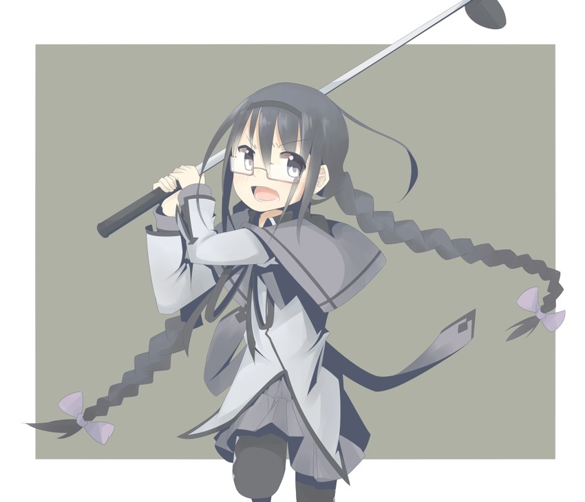 akemi homura (mahou shoujo madoka magica) drawn by yadokari_(migihashi)