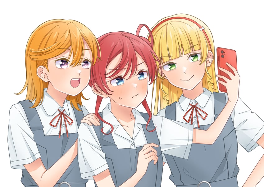 shibuya kanon, heanna sumire, and yoneme mei (love live! and 1 more) drawn by wabe417