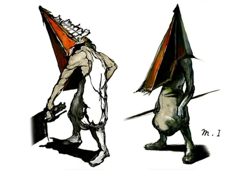 pyramid head (silent hill and 1 more) drawn by masahiro_ito