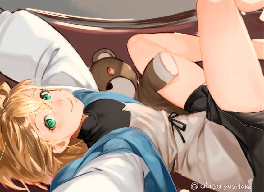 bridget and roger (guilty gear and 1 more) drawn by akisa_yositake
