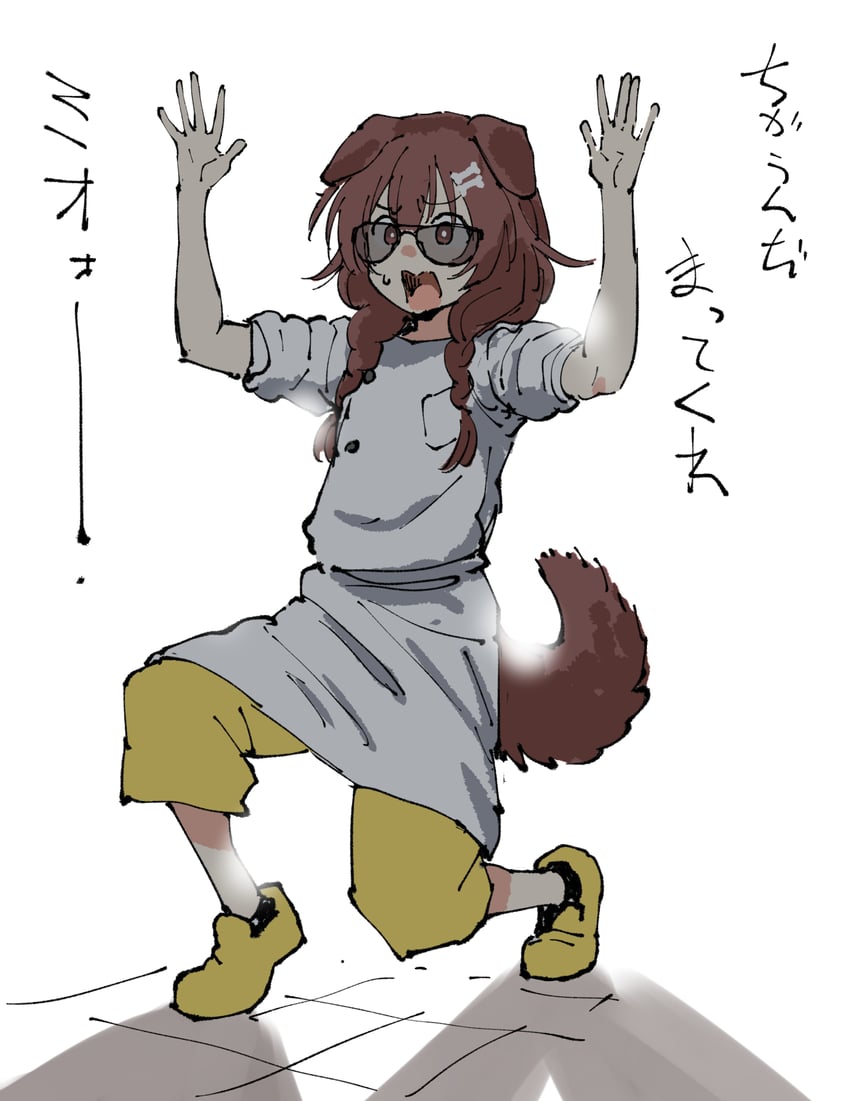 inugami korone (hololive and 1 more) drawn by henriiku_(ahemaru)
