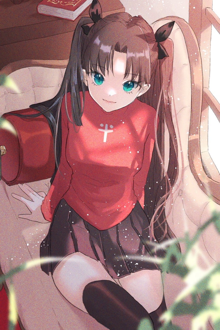 tohsaka rin (fate and 1 more) drawn by roku_(ntbr_fate)