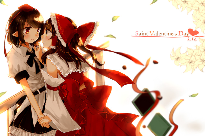 hakurei reimu and shameimaru aya (touhou) drawn by ark_tr
