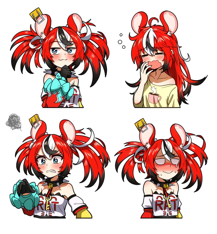 hakos baelz (hololive and 1 more) drawn by ddolbang