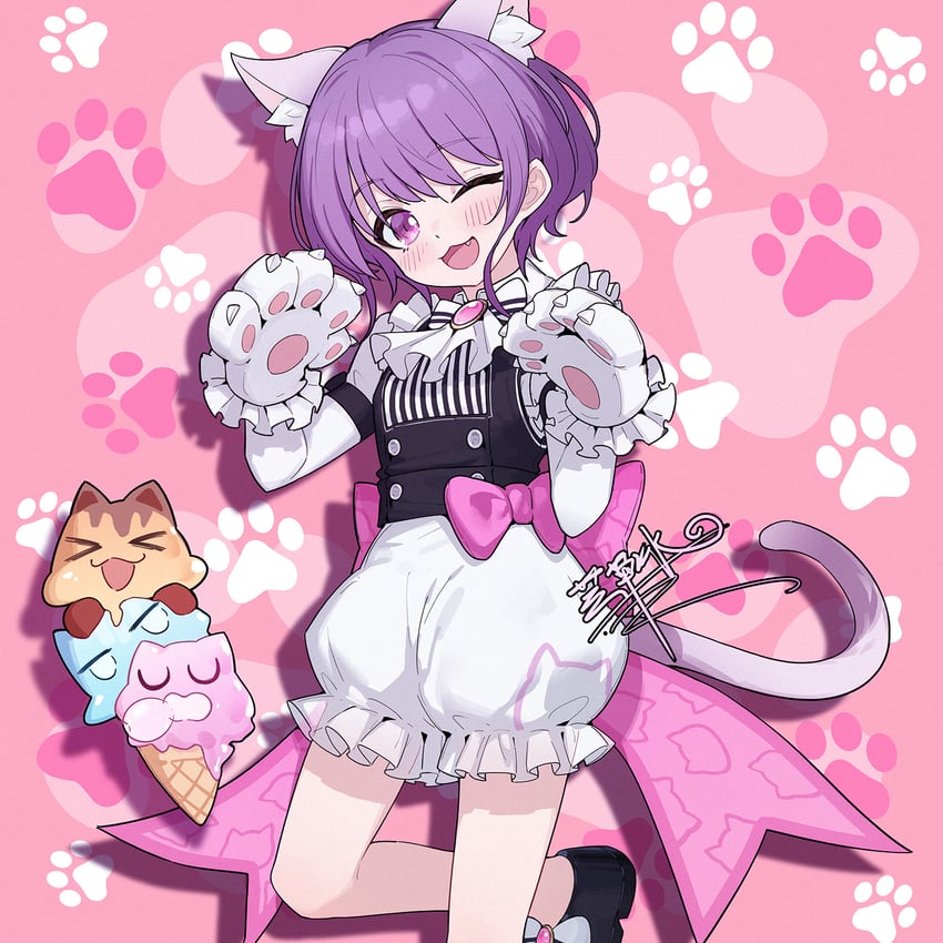yuutenji nyamu (bang dream! and 1 more) drawn by yun_cao_bing